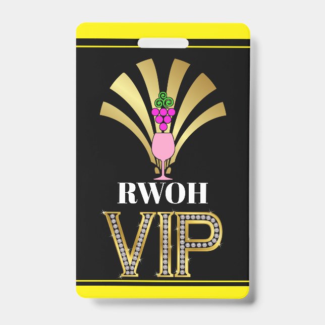 Tarjeta De Identificación Mujeres Reales de ... Insignia de Cordón (Parte frontal)