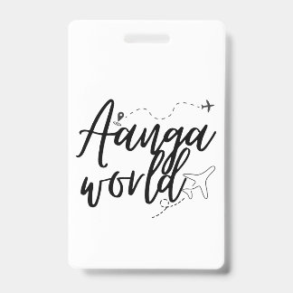 TARJETA DE IDENTIFICACIÓN MUNDO DE AANG