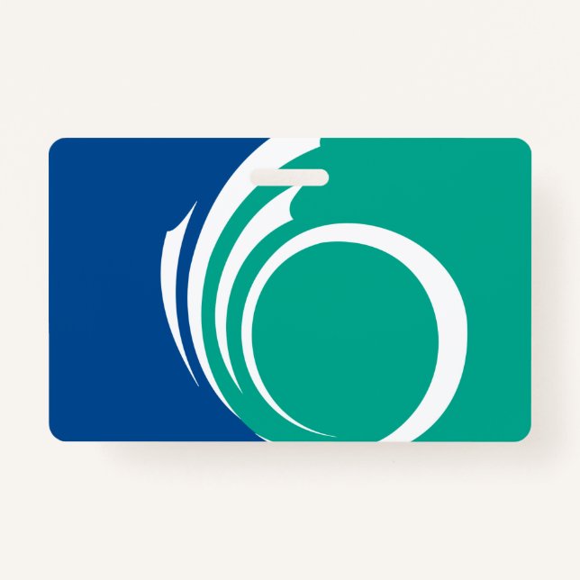 Tarjeta De Identificación Name Badge with flag of Ottawa, Canada (Anverso)