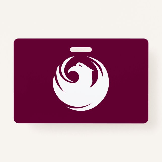 Tarjeta De Identificación Name Badge with flag of Phoenix City (Anverso)