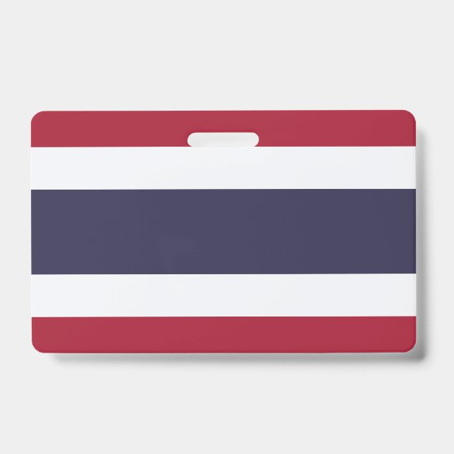 Tarjeta De Identificación Name Badge with flag of Thailand (Anverso)