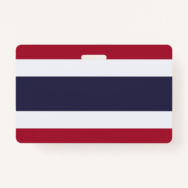 Tarjeta De Identificación Name Badge with flag of Thailand (Anverso)