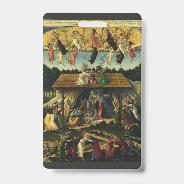 Tarjeta De Identificación Natividad mística de Sandro Botticelli (Parte frontal)