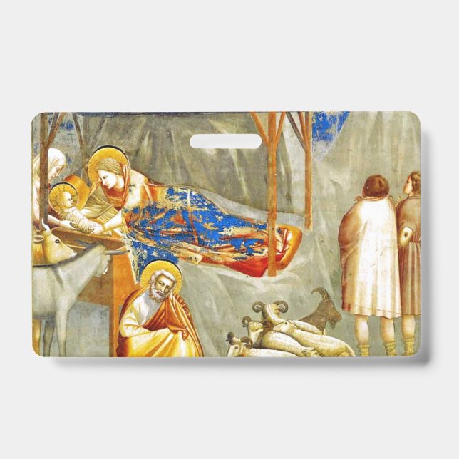 Tarjeta De Identificación Natividad Nacimiento de Jesús  (Parte frontal)