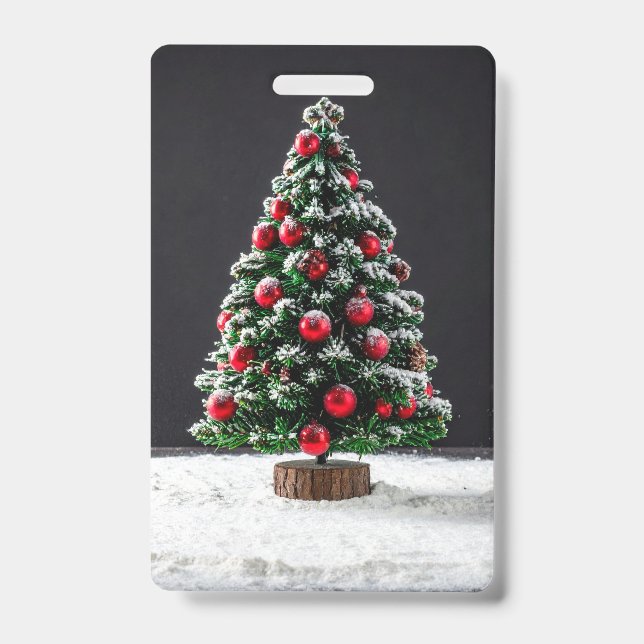 Tarjeta De Identificación navidad (Parte frontal)