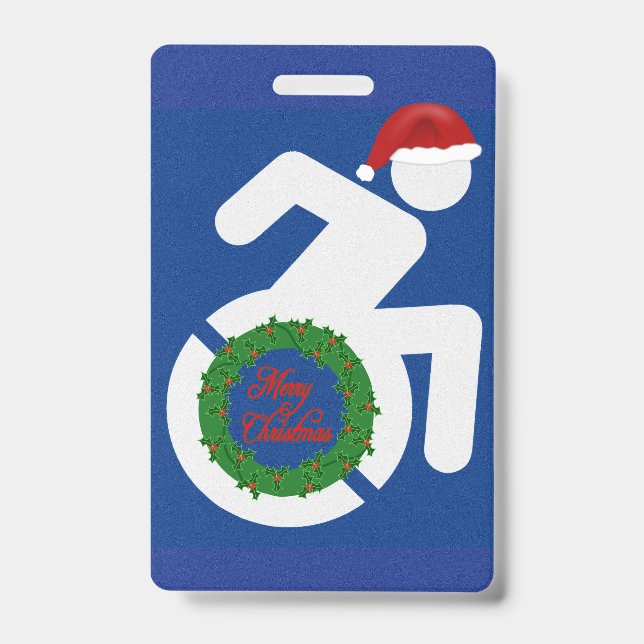 Tarjeta De Identificación Navidades discapacitados (Parte frontal)