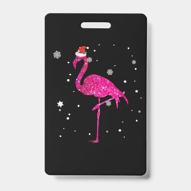 Tarjeta De Identificación Navidades Flamingo Essential (Parte frontal)
