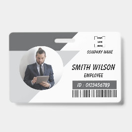 Tarjeta De Identificación Navy | Employee Photo ID Company Security Badge