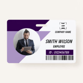 Tarjeta De Identificación Navy | Employee Photo ID Company Security Badge