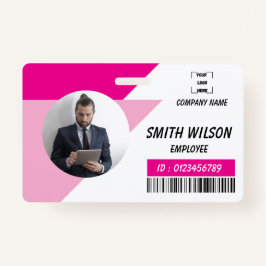 Tarjeta De Identificación Navy | Employee Photo ID Company Security Badge