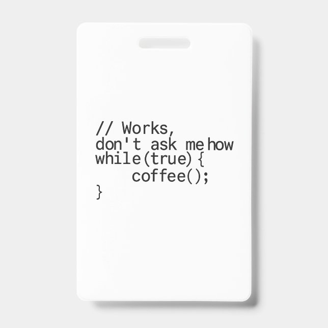 Tarjeta De Identificación necesito unas vacaciones y un café en la oficina (Parte frontal)