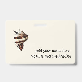 Tarjeta De Identificación Negocio Creativo Personalizado Nombre y Profesión