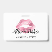 Negocio de Artista de Maquillaje de Besos de Labio