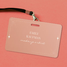 Tarjeta De Identificación Negocio de artistas de maquillaje de degradado min