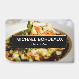 Tarjeta De Identificación Negocio de catering de fotos personalizadas