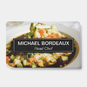 Tarjeta De Identificación Negocio de catering de fotos personalizadas