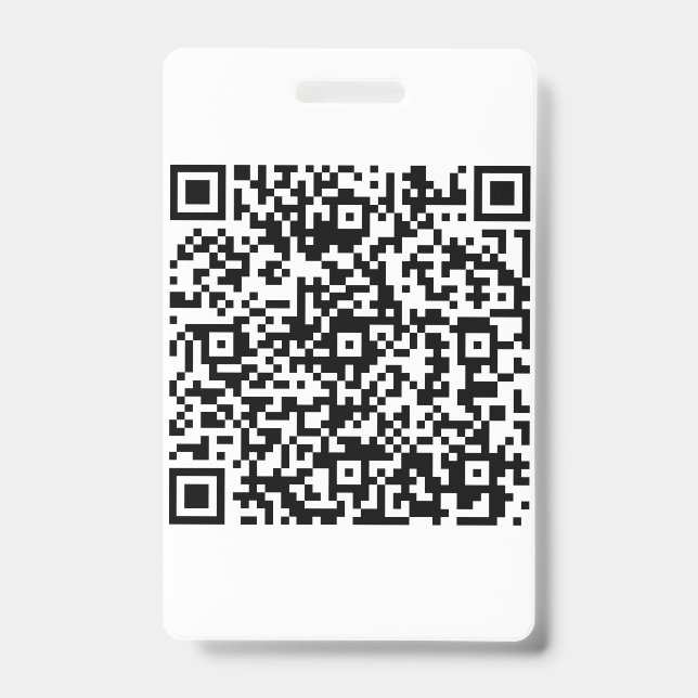 Tarjeta De Identificación Negocio de código QR personalizado (Parte frontal)
