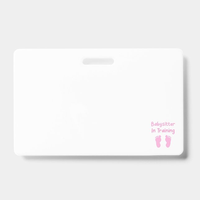 Tarjeta De Identificación Niñera En Formación (Anverso)