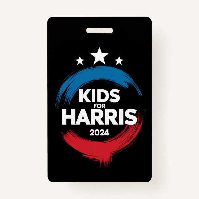 Tarjeta De Identificación Niños Por El Presidente Harris Los Niños Aman A Ka (Anverso)