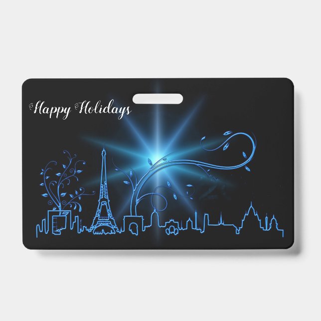 Tarjeta De Identificación Nochevieja en París (Anverso)