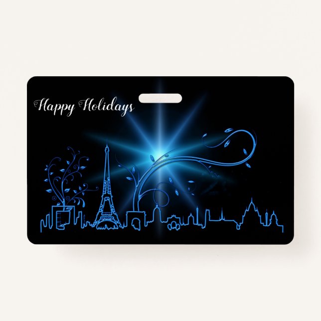 Tarjeta De Identificación Nochevieja en París (Anverso)