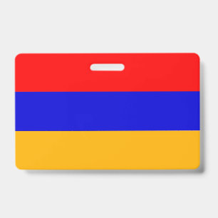 Tarjeta De Identificación Nombra con bandera de Armenia
