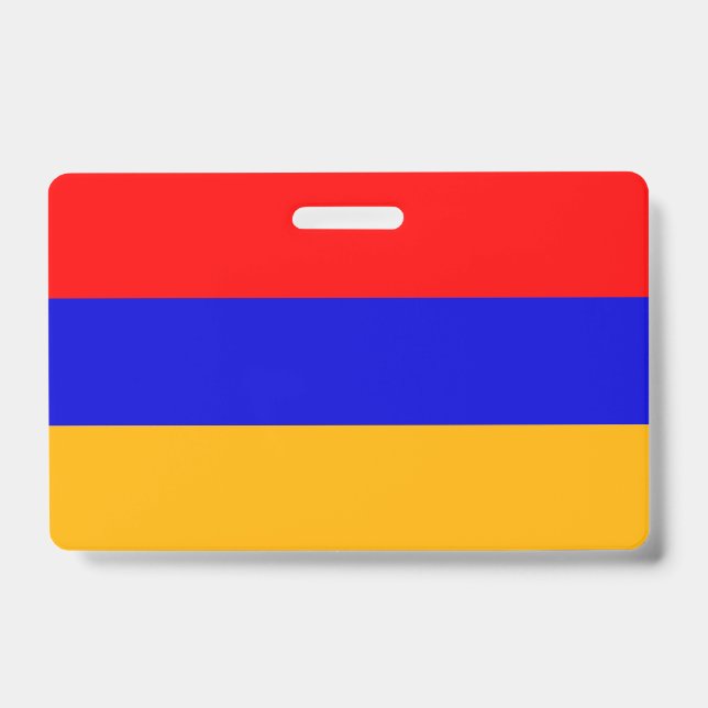 Tarjeta De Identificación Nombra con bandera de Armenia (Parte frontal)