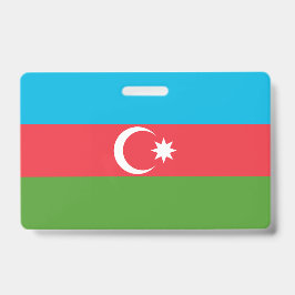 Tarjeta De Identificación Nombra con bandera de Azerbaiyán