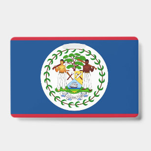 Tarjeta De Identificación Nombra con bandera de Belice