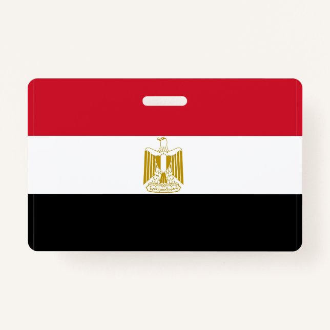 Tarjeta De Identificación Nombra con bandera de Egipto (Anverso)