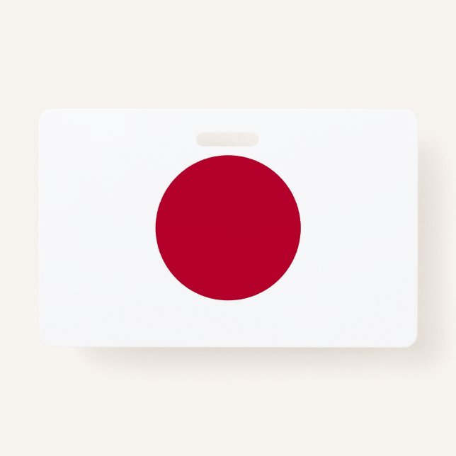 Tarjeta De Identificación Nombra con bandera de Japón (Anverso)