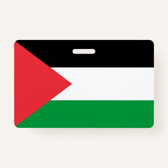 Tarjeta De Identificación Nombra con bandera de Palestina (Anverso)