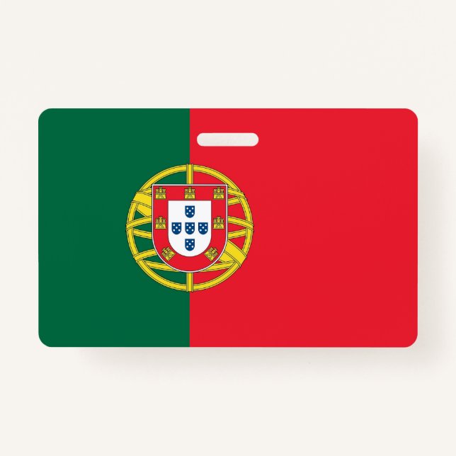 Tarjeta De Identificación Nombra con bandera de Portugal (Anverso)