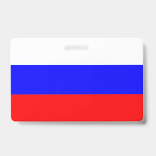 Tarjeta De Identificación Nombra con bandera de Rusia