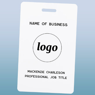 Tarjeta De Identificación Nombre Comercial Profesional Logo