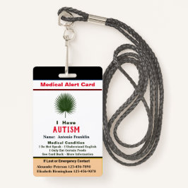 Tarjeta De Identificación Nombre de adulto de identificación de personalizad