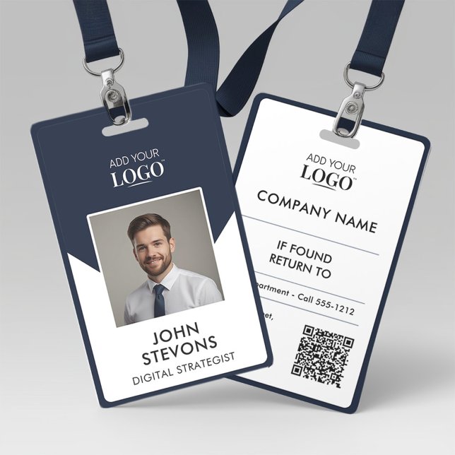 Tarjeta De Identificación Nombre de empleado de empresa moderno Foto Código  (Subido por el creador)