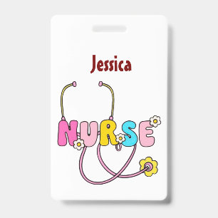 Tarjeta De Identificación Nombre de enfermera personalizado RN LPN Doctor Es