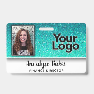 Tarjeta De Identificación Nombre de enfermera profesional CNA purpurina bril