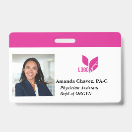 Tarjeta De Identificación Nombre de foto de ID de empleado personalizado