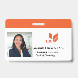 Tarjeta De Identificación Nombre de foto de ID de empleado personalizado