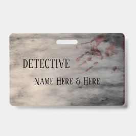 Tarjeta De Identificación Nombre de la Fiesta del Misterio del Asesinato