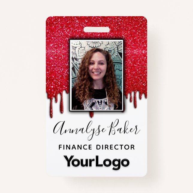 Tarjeta De Identificación Nombre de la foto de la enfermera profesional CNA  (Anverso)