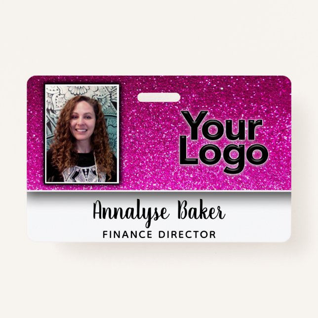 Tarjeta De Identificación Nombre de la foto de la enfermera profesional de P (Anverso)