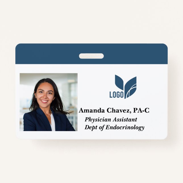 Tarjeta De Identificación Nombre de la foto del ID del empleado personalizad (Anverso)