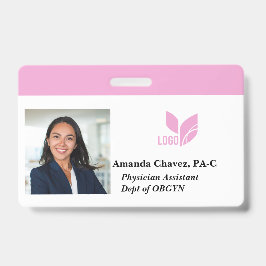 Tarjeta De Identificación Nombre de la foto del ID del empleado personalizad
