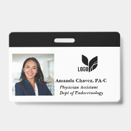 Tarjeta De Identificación Nombre de la foto del ID del empleado personalizad