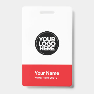 Tarjeta De Identificación Nombre de logotipo de empresa personalizado en la