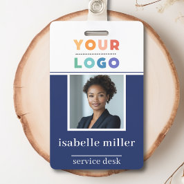 Tarjeta De Identificación Nombre de seguridad de la compañía de foto de empl