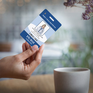 Tarjeta De Identificación Nombre del código de la barra del logotipo de la f